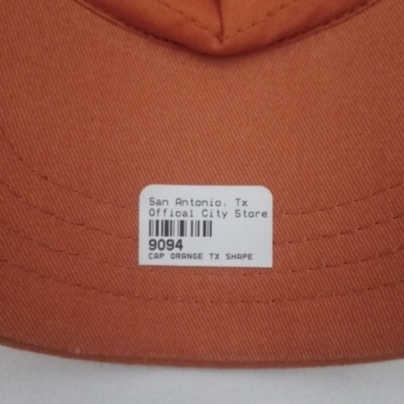 Texas adjustable baseball hat orange with State of Texas Embordered in white new - Picture 5 of 13